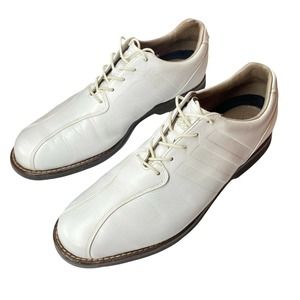 Adidas Adipure White Leather Golf Shoes Mens Size 10 Soft Spike
